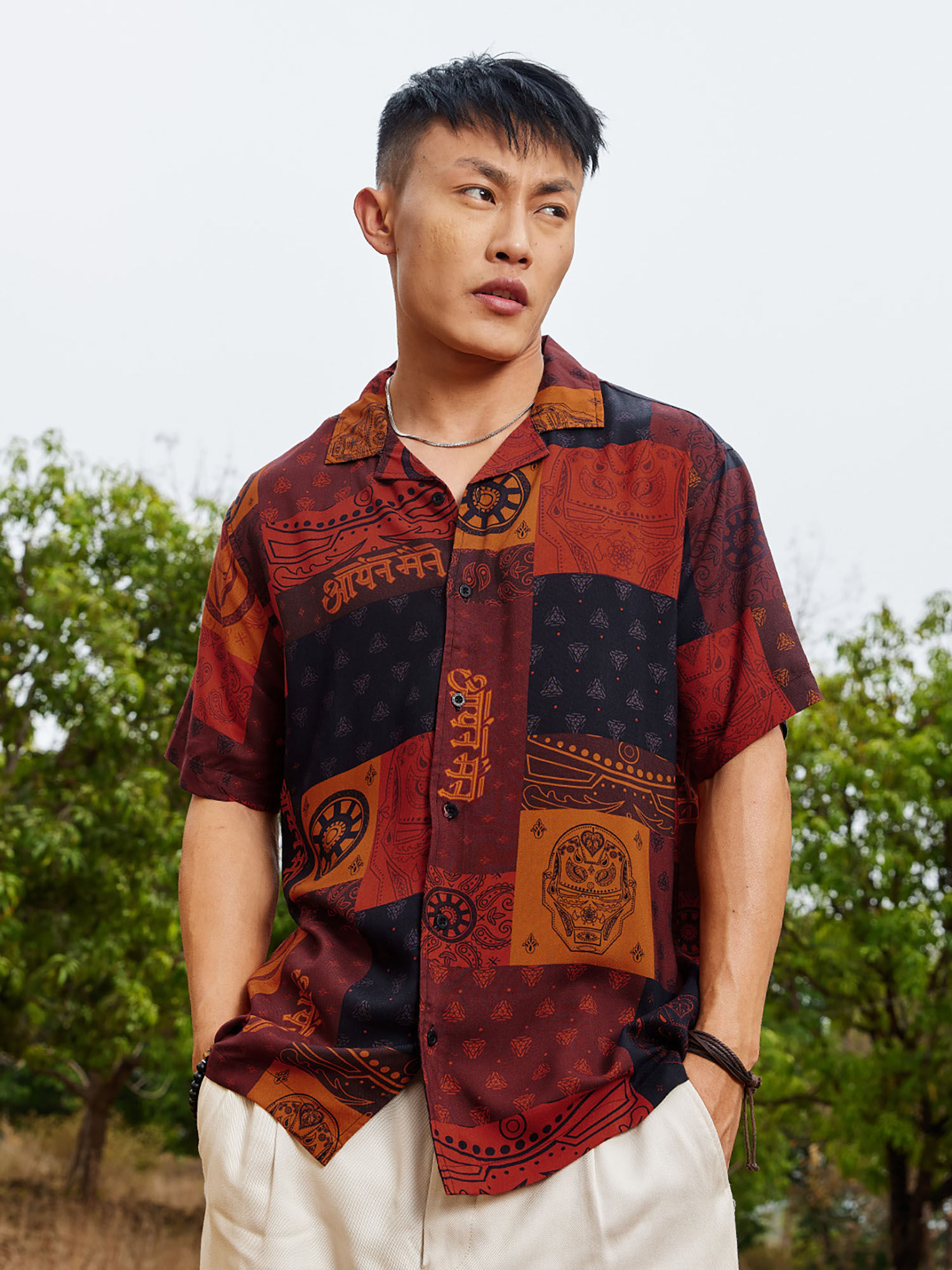 トップス Butcher Products Java rayon shirt LS 14H Butcher Products Java rayon shirt LS 14H Buy Stylish Rayon