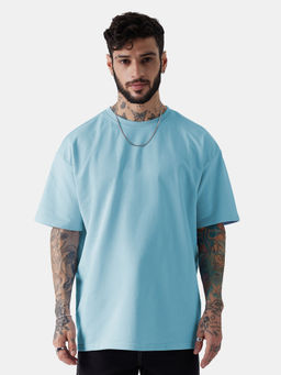 The Souled Store - Sky Blue Oversized T-Shirt