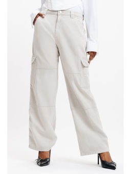 FREAKINS - White All Sage Cargo Jeans