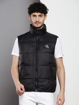 Calvin Klein - Solid Regular Fit Nylon Black Jacket