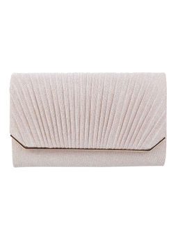 Metro - Blush Pink Mirror Work Faux Leather Clutch