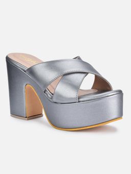 VALIOSAA - Metallic Solid-plain Heels
