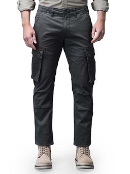 WOODLAND - Grey Solid/Plain Regular Cargo