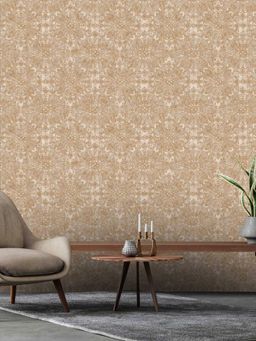 Excel - Wallpaper Brocade Blocks In Beige