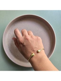 Studio Anviksha - Brass Petal Gold Bracelet