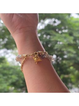 Studio Anviksha - Labradorite Grey Bracelet With Bird Charms