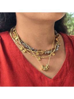 Studio Anviksha - Labradorite Layered Grey Necklace