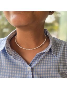 Studio Anviksha - Dainty Pearl White Necklace