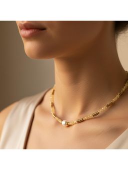 Studio Anviksha - Golden Zest White Necklace
