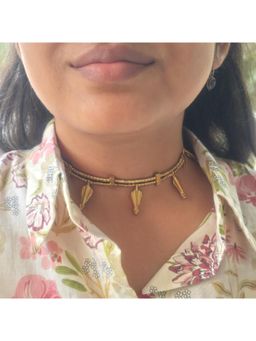Studio Anviksha - Little Leaf Gold Choker