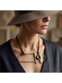 Studio Anviksha - The Wanderer's Brass Pendant