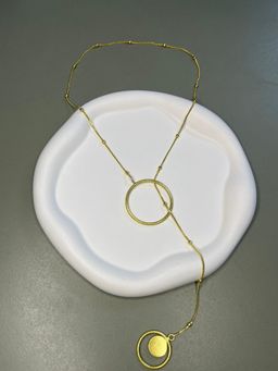 Studio Anviksha - Solara Circle Lariat Gold Necklace