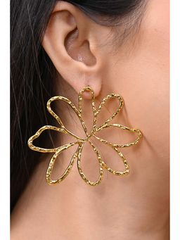 HOUSE OF SAL - Golden Flower-Shaped Earrings