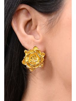 HOUSE OF SAL - Golden Rose Earrings