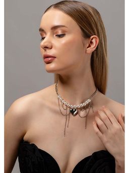 HOUSE OF SAL - Silver Toned Zisola Necklace