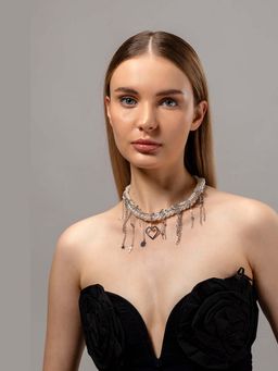 HOUSE OF SAL - Silver Toned Riviera Necklace