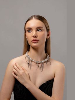 HOUSE OF SAL - Silver Toned Moana Necklace