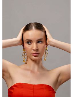 HOUSE OF SAL - Golden Fishbone Earrings