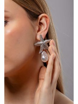 HOUSE OF SAL - Silver Toned Selene Earrings