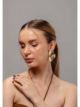 HOUSE OF SAL - Golden Textured Earrings