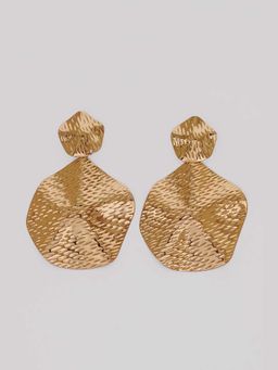 HOUSE OF SAL - Golden Textured Goldene Earrings