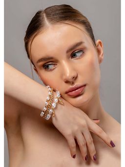 HOUSE OF SAL - White Pack Of 3 Bracelets