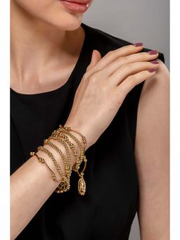 HOUSE OF SAL - Golden Pack Of 7 Bracelets