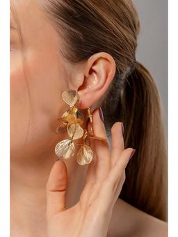 HOUSE OF SAL - Golden Textured Hoop Earrings