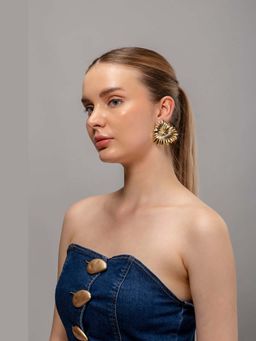 HOUSE OF SAL - Golden Tropica Earrings