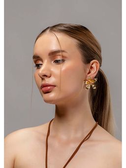 HOUSE OF SAL - Golden Aqua Earrings