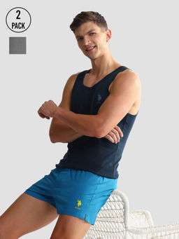 U.S. POLO ASSN. - Solid Cotton Oev05 Vest (Pack of 2)