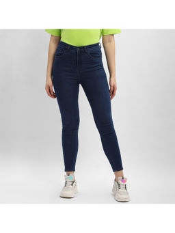 Madame - Solid Mid Blue Slim Fit Jeans
