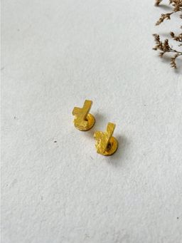 DE'ANMA - Leku Buttons Gold Studs