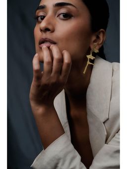 DE'ANMA - Gold Sans Titre Studs Earrings