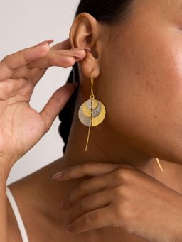 DE'ANMA - Gold Arce Yin Yang Earrings