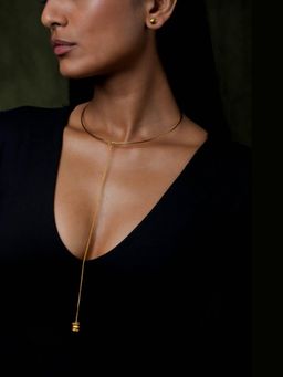 DE'ANMA - Gold Luna Halo Necklace