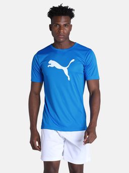 Puma - Individualise Logo Mens Blue T-Shirt