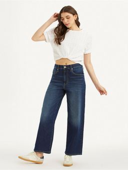 Levi's - Women Blue Mile High Wide Leg Fit High Rise Jeans