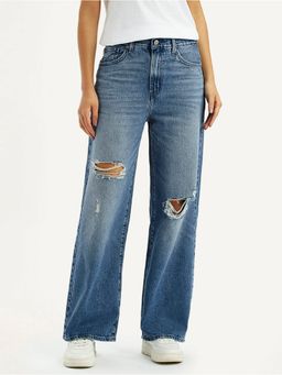 Levi's - Women High Rise Straight Leg Blue Jeans