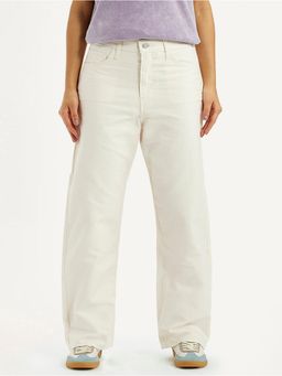 Levi's - Women High Rise Ribcage Straight Fit Off-White Jeans