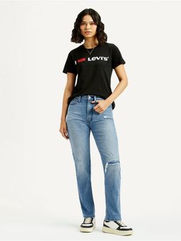 Levi's - Women Mid Rise Straight Fit Light Blue Jeans