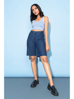 FREAKINS - Dark Blue Bermuda Shorts