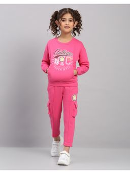 Monte Carlo - Girls Round Neck Full Sleeve Tracksuit