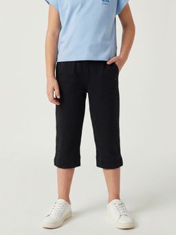 Monte Carlo - Girls Regular Fit Plain Capri