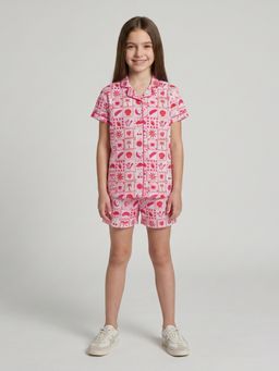 Monte Carlo - Girls Regular Fit Printed Short Set