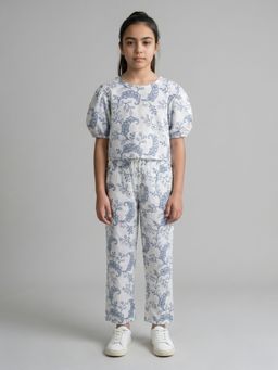 Monte Carlo - Girls Regular Fit Embroidered Co Ord Set