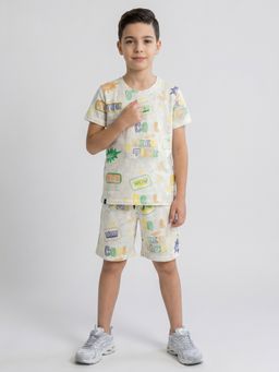 Monte Carlo - Boys Regular Fit Half Sleeve Round Neck Co Ord Set