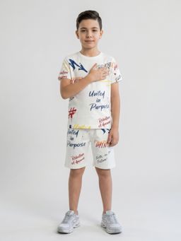 Monte Carlo - Boys Regular Fit Printed Co Ord Set