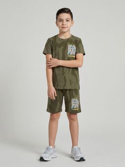 Monte Carlo - Boys Regular Fit Printed Co Ord Set