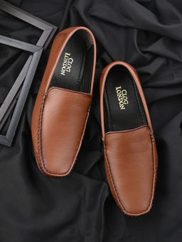 CLOG LONDON - Mens Casual Loafers Tan